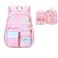 Sopnorm Girls Backpack Kids Backpacks for Girls Cute Gradient Kids Bookbags with Compartments Elementary School Bag for Teens Large