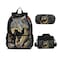 AMYATLIY 3Pcs Dinosaur Backpack with Lunch Box Shcool bag Bookbag for Kids Boys Fans Gifts Color 1 Medium