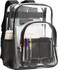 Axqcctoys TPU Clear Backpack Stadium Approved Large Clear Backpack See Through Transparent Backpacks with Reinforced Strap for Stadium Security Work Travel College Sporting Events Concert