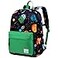 VASCHY Backpack for Boys Kids Water Resistant Lightweight Backpack for Toddlers Daycare Preschool Space Green