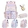 Hraxkaxu Cute Bunny Backpack Kawaii Bunny Backpacks GirlsBack To School Large Capacity Waterproof Bookbag for Grades 16 BagsPink
