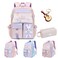 Hraxkaxu Cute Bunny Backpack Kawaii Bunny Backpacks GirlsBack To School Large Capacity Waterproof Bookbag for Grades 16 BagsPink