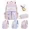 Hraxkaxu Cute Bunny Backpack Kawaii Bunny Backpacks GirlsBack To School Large Capacity Waterproof Bookbag for Grades 16 BagsPink