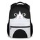 UNIKITTY Kids Backpack for Girls Boys Cat Backpack for Cat Lovers 17 Inch School Backpack for Kids Black Cute Kids Bookbag with Adjustable Straps