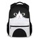UNIKITTY Kids Backpack for Girls Boys Cat Backpack for Cat Lovers 17 Inch School Backpack for Kids Black Cute Kids Bookbag with Adjustable Straps