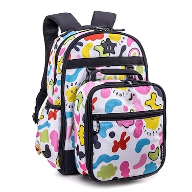 J World New York J World Duet Kids Backpack Lunch Box Set For Boys Girls PreK to Elementary School Kiddo