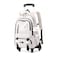 GRUOTEIS Girls Boys Rolling Backpack Elementary Middle School Kids Bookbag Roller Backpack for Boys Girls with 6 Wheels White