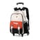 GRUOTEIS Rolling Backpack for Girls Elementary Middle School Bags Girls Backpack for Kids with 6 Wheels BlackOrange