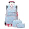 Sopnorm 3Pcs Girls Rolling Backpack Kids Bookbag with Wheels Set Elementary Students Outdoors Trolley Schoolbag