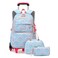 Sopnorm 3Pcs Girls Rolling Backpack Kids Bookbag with Wheels Set Elementary Students Outdoors Trolley Schoolbag