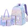 LANSHIYA Bunny Backpack for Girls Cute Kids Bookbag for Elementary School Kawaii Preschool Outdoor Daypack 2Pcs Blue