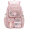 Cuayxox Light Pink Mesh Backpack for Girls Boys Heavy Duty School Bookbag Womens SemiTransparent Net Back Pack for Work Travel Beach