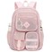 Cuayxox Light Pink Mesh Backpack for Girls Boys Heavy Duty School Bookbag Womens SemiTransparent Net Back Pack for Work Travel Beach