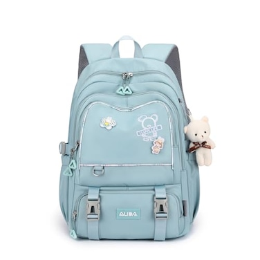 LANSHIYA Girls Backpack School Bags Elementary Middle School Students Bookbag Kids Backpack with PendentPins Outdoor Backpacks