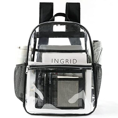 USPECLARE Clear Backpack for Stadium Approved 12612 Water proof Clear Bag for Stadium Events and Concert Work Sport Event