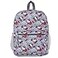 Fast Forward Hello Kitty Backpack for Girls 16 inch Red and Grey