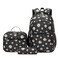goldwheat Daisy Printed Backpacks With Lunch Pack Pencil Case 3pcs Lightweight Water Resistant Bookbag For Middle School