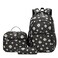 goldwheat Daisy Printed Backpacks With Lunch Pack Pencil Case 3pcs Lightweight Water Resistant Bookbag For Middle School
