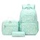 goldwheat Daisy Printed Backpacks With Lunch Pack Pencil Case 3pcs Lightweight Water Resistant Bookbag For Middle School