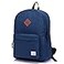 VASCHY Lightweight Backpack for School Classic Basic Water Resistant Casual Daypack for Travel with Bottle Side Pockets Navy