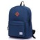 VASCHY Lightweight Backpack for School Classic Basic Water Resistant Casual Daypack for Travel with Bottle Side Pockets Navy