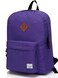 VASCHY Lightweight Backpack for School Classic Basic Water Resistant Casual Daypack for Travel with Bottle Side Pockets Purple