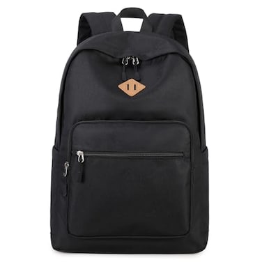 Lohol Classic Backpack for School Travel College Durable Water Resistant Bookbag Black