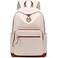 Lohol Classic Backpack for Girls Boys Teens Lightweight Bookbag for School Travel College BeigeOrange