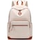 Lohol Classic Backpack for Girls Boys Teens Lightweight Bookbag for School Travel College BeigeOrange