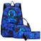 Pawsky Kids Backpack School Backpack for Boys Elementary Primary Middle School Bags With Lunch Bag Pencil Case Lightweight Laptop Backpack College Bookbag Travel Dayback Blue