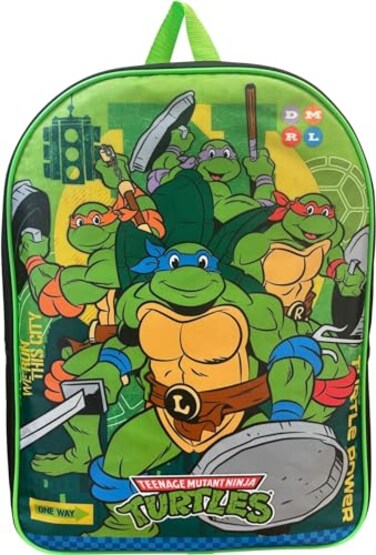 Ruz Kids Licensed 15 Inch School Bag Backpack Ninja Turtles