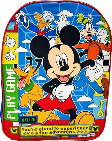 Ruz Kids Licensed 15 Inch School Bag Backpack Mickey Mouse Large