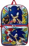 Ruz Sonic The Hedgehog 16 Inch Backpack With Detachable Matching Lunch Box Sonic III
