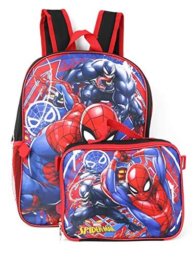 Ruz Spiderman Boys 16 Inch Backpack RedBlue