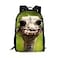 Dellukee Ostrich Print Funny School Backpack for Kids Boys Girls Middle School Elementary Book Bag Large Durable Daypack