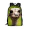 Dellukee Ostrich Print Funny School Backpack for Kids Boys Girls Middle School Elementary Book Bag Large Durable Daypack