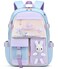 MCWTH School Backpack for Girls Lightweight Waterproof Cute Bunny School Bookbag for Teen Kids Students Elementary Rabbit Blue