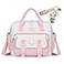 JELLYEA Kawaii Backpack Cute Tote Bag Girl School Crossbody Shoulder Bag with Kawaii Accessories Multi Purpose Light Pink