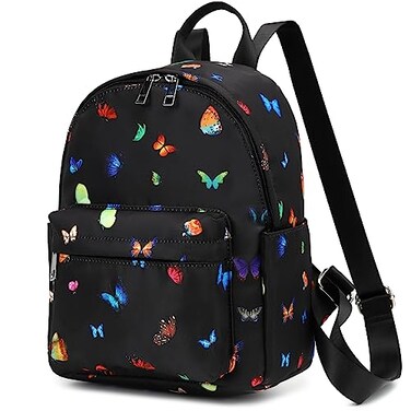 Yusudan Butterfly Mini Backpack for Women Girls Small Backpack Purse for Teens Kids School Travel