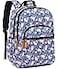 Leaper Waterresistant Cute Unicorn Laptop Backpack Travel Bag College Backpack Satchel Dark Blue