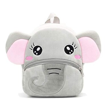 NICE CHOICE Cute Toddler Backpack Toddler Bag Mini Travel Bag for Girl Boy 26 YearsGrey Elephant