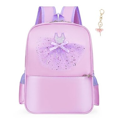 Dorlubel Cute Ballet Dance Backpack Tutu Dress Dance Bag with Key Chain Girls Pink9 of dress
