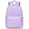 Kimwadalh Bow Backpack for Girls Purple Girls Schoolbag with Large Capacity School Bookbag for Elementary High School
