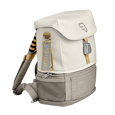 Stokke JetKids BackPack White Expandable Design for Kids 27 Years Old EasytoClean Water Repellent Fabric Includes PullOut Seat Pad Name Tag Detachable Captain Stripes