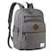 VASCHY School Backpack for Men Unisex Large Bookbag Schoolbag Casual Daypack for High SchoolCollegeTeensTravelWork Gray