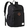 VASCHY School Backpack for Men Unisex Large Bookbag Schoolbag Casual Daypack for High SchoolCollegeTeensTravelWork Black