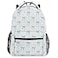Wamika Blue Bowknot Backpack for School Cute Bow Ribbon Girls Boys Backpack Bookbag Kids Children Teens Backpacks for Age 616 M