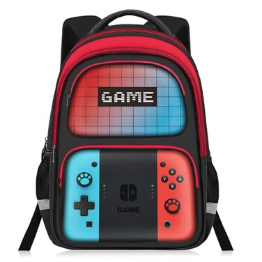 JIRAIKEI Kids Backpack for BoysGamer Boys Backpack for Children Teens Elementary Middle SchoolGame Bookbag Ages 618School Bookbag Travel Back Pack17 Large Capacity