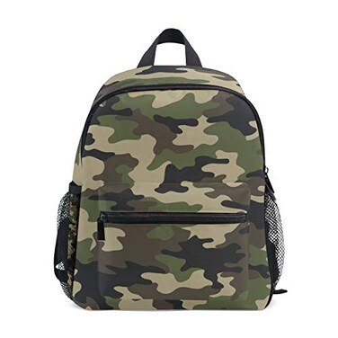 Bardic Toddler Kids Backpack Camo Style 12 Inch Preschool Backpack School Bag Mini Casual Daypack for Boy Girl