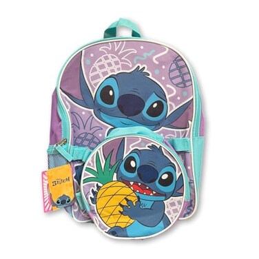 Fast Forward Stitch Backpack and Lunbox Personalized Bookbag Back to School Lunchbag Officially Licensed Disney 2pc Set NonPersonalized